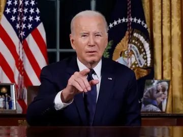 Joe Biden en el despacho Oval