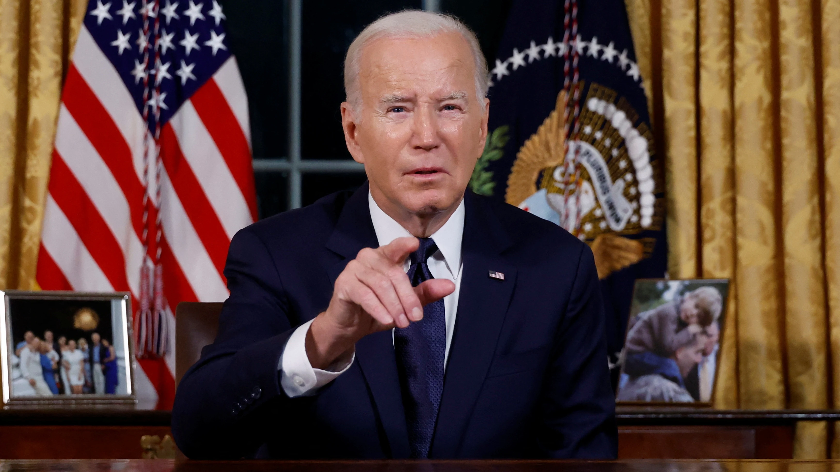 Joe Biden en el despacho Oval