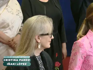 Cristina Pardo bromea sobre las atenciones de la familia real a Meryl Streep: &quot;Han sido un poco &#39;groupies&#39;&quot;