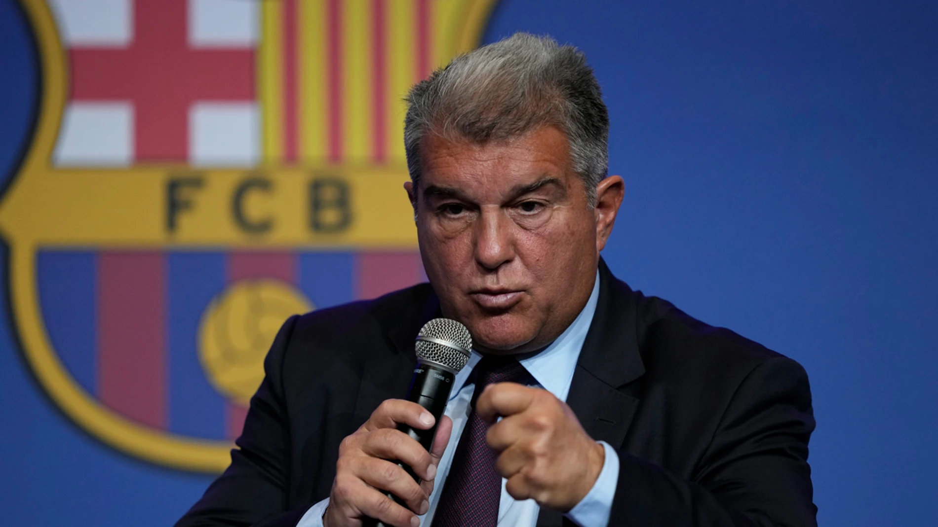 Joan Laporta, en la Asamblea del Barça