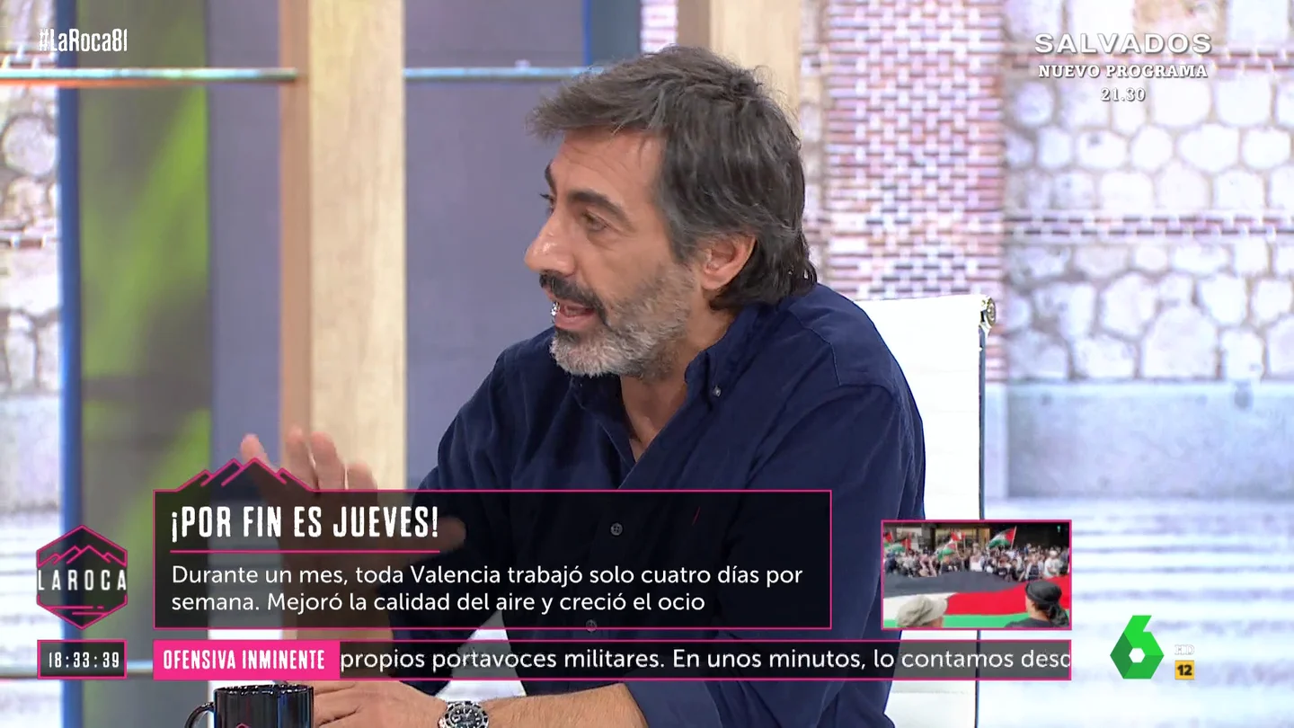 Juan del Val rechaza la jornada de cuatro días Juan del Val rechaza la jornada de cuatro días