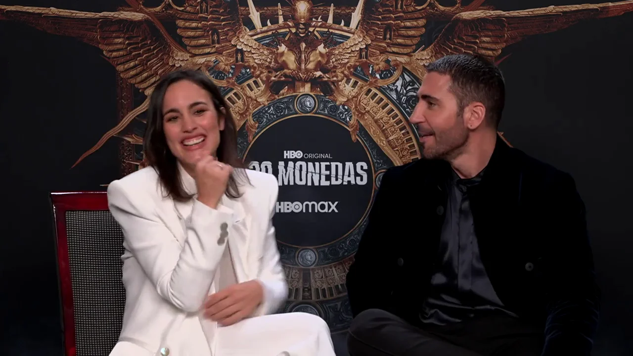 Megan Montaner y Miguel Ángel Silvestre hablan sobre '30 monedas'