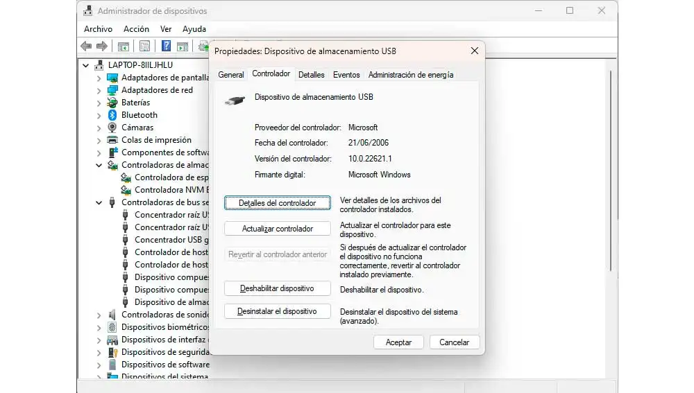 Actualizando el controlador Actualizando el controlador