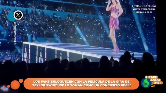 La reacción viral de los fans de Taylor Swift durante la proyección de la película 'The Eras Tour' La reacción viral de los fans de Taylor Swift durante la proyección de la película 'The Eras Tour'
