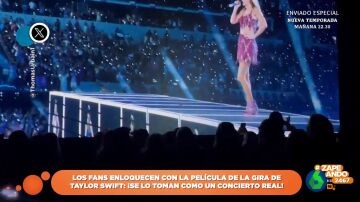 La reacción viral de los fans de Taylor Swift durante la proyección de la película 'The Eras Tour'