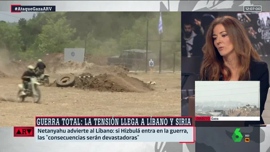 Sonia Sánchez señala que la clave del conflicto está en Hizbulá: "Es como un rottweiler atado a un arbusto" Sonia Sánchez señala que la clave del conflicto está en Hizbulá: "Es como un rottweiler atado a un arbusto"