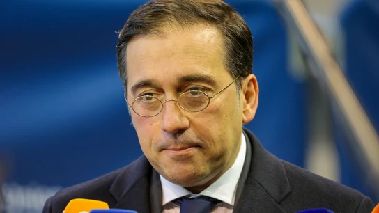 El ministro de Exteriores, José Manuel Albares, a su llegada a la reunión en Luxemburgo de sus homólogos europeos El ministro de Exteriores, José Manuel Albares, a su llegada a la reunión en Luxemburgo de sus homólogos europeos
