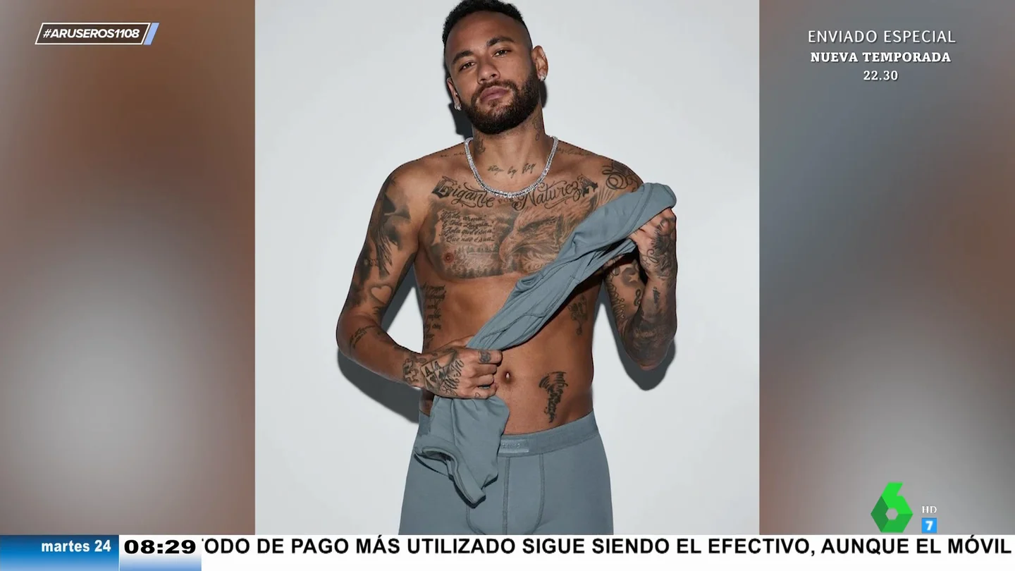 Kim Kardashian elige a Neymar como modelo de 'Skims Men', su marca de ropa interior Kim Kardashian elige a Neymar como modelo de 'Skims Men', su marca de ropa interior