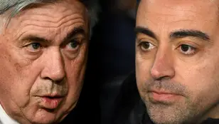 Carlo Ancelotti y Xavi Hernández