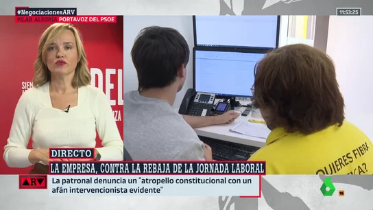 Pilar Alegría responde a quienes dudan de que sea posible reducir la jornada laboral sin bajar el salario Pilar Alegría responde a quienes dudan de que sea posible reducir la jornada laboral sin bajar el salario