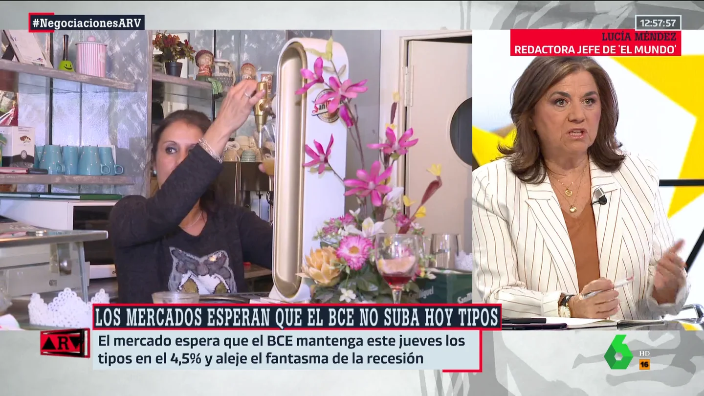 Lucía Méndez: "No creo que los ciudadanos vayan a derramar una lágrima porque los empresarios paguen más impuestos" Lucía Méndez: "No creo que los ciudadanos vayan a derramar una lágrima porque los empresarios paguen más impuestos"