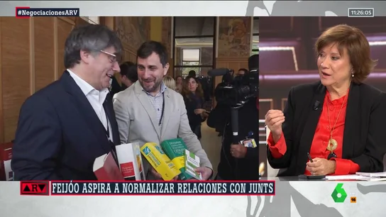 Nativel Preciado analiza la actitud de Feijóo con Puigdemont: "Intenta acercarse a Junts porque con Vox no va a ninguna parte" Nativel Preciado analiza la actitud de Feijóo con Puigdemont: "Intenta acercarse a Junts porque con Vox no va a ninguna parte"