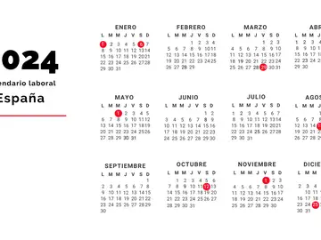 El calendario laboral de España para 2024: 12 festivos nacionales, nueve comunes en toda España