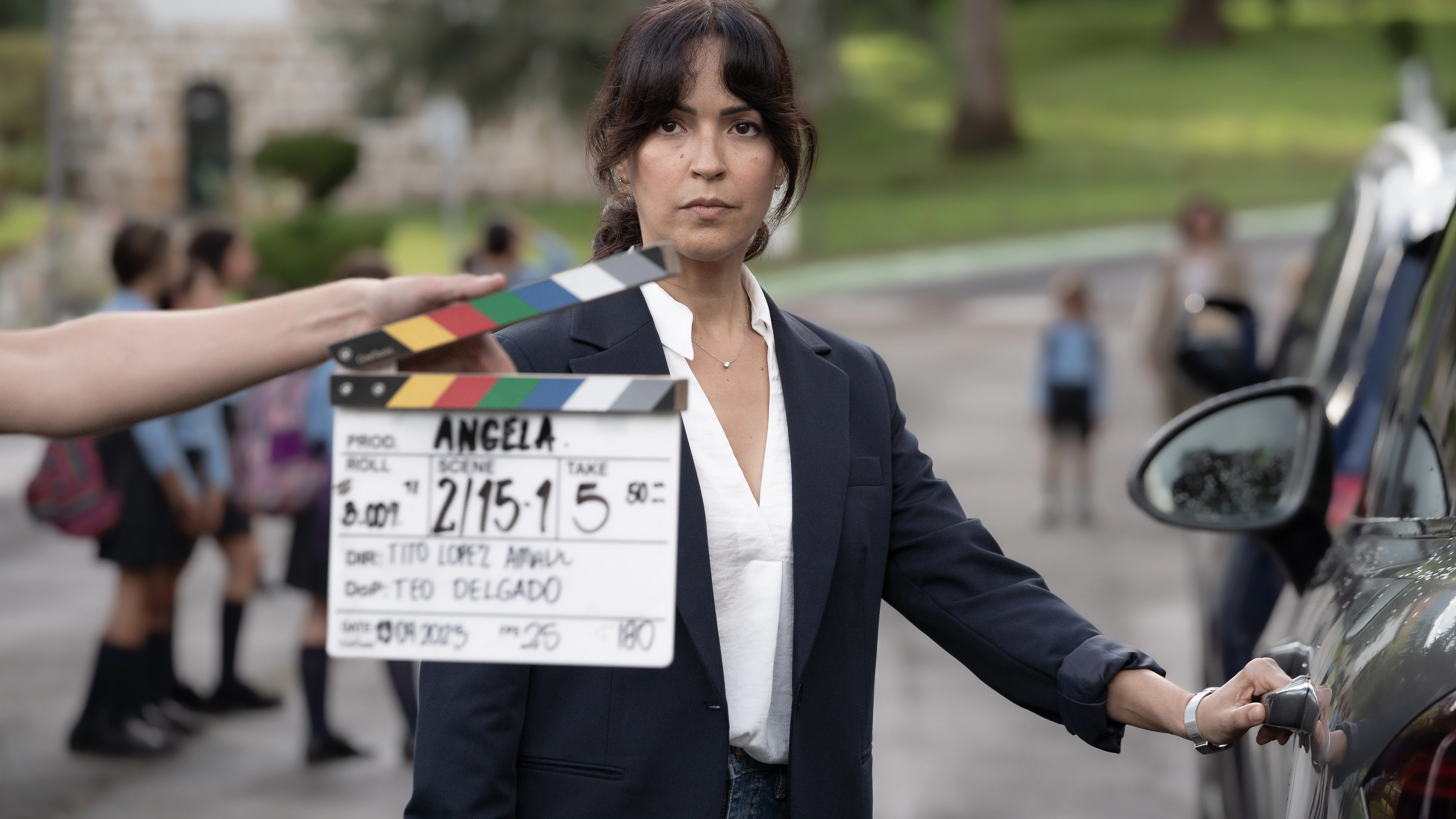 Verónica Sánchez es la protagonista de 'Ángela', la serie que Atresmedia rueda ya en Bizkaia.