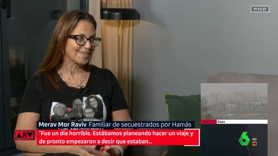 Merav Mor Raviv, familiar de secuestrados por Hamás Merav Mor Raviv, familiar de secuestrados por Hamás