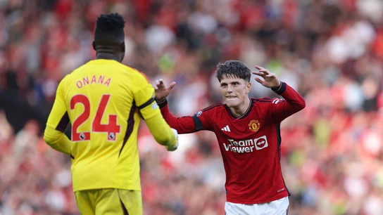 Alejandro Garnacho y André Onana Alejandro Garnacho y André Onana