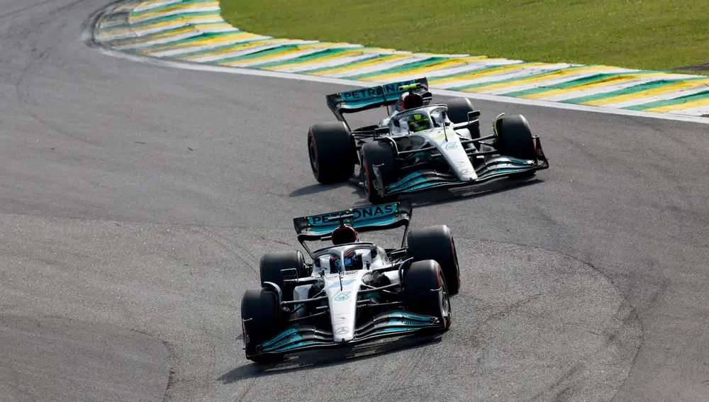Mercedes en el GP de Brasil 2022