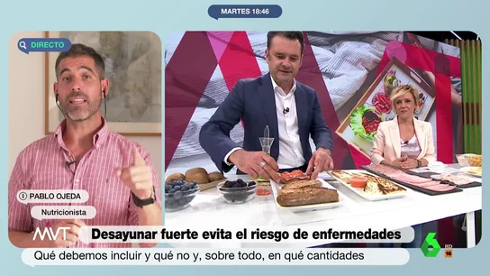 Ni cereales, ni galletas: esto son los tres elementos que no deberían faltar nunca en un buen desayuno según Pablo Ojeda Ni cereales, ni galletas: esto son los tres elementos que no deberían faltar nunca en un buen desayuno según Pablo Ojeda