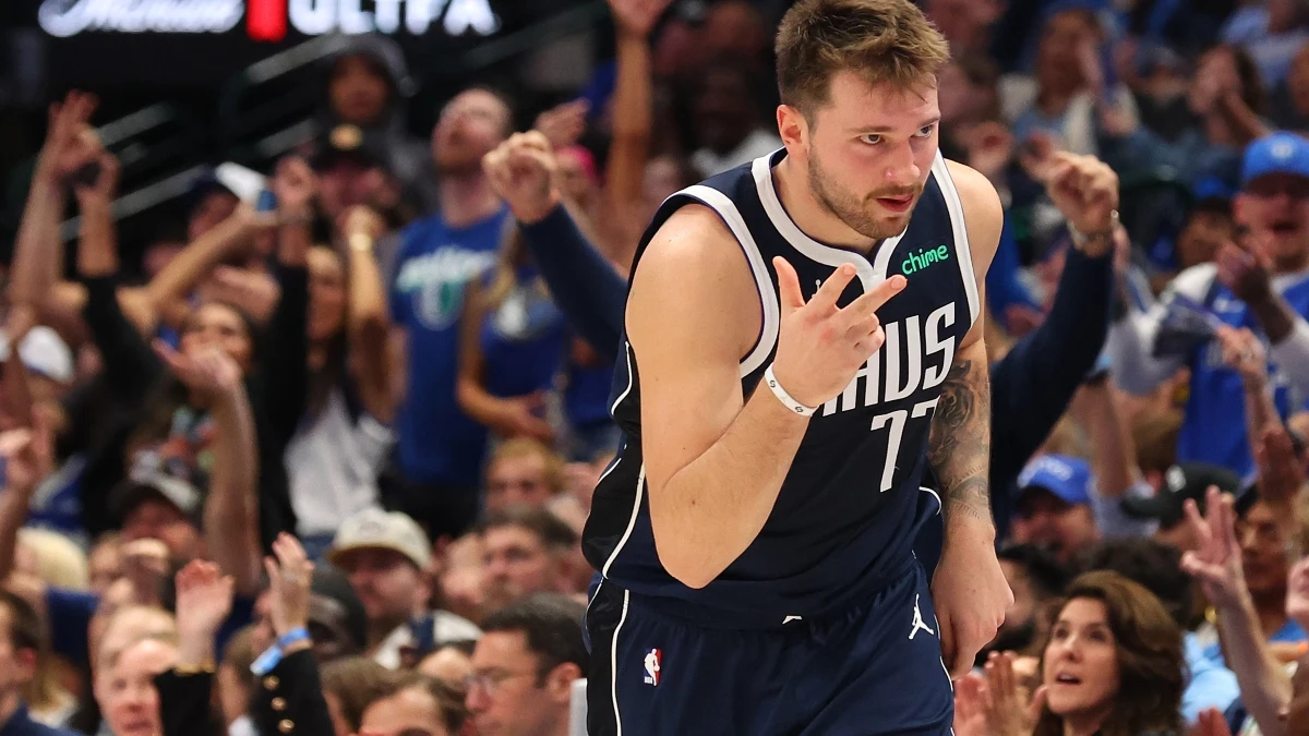 Doncic, tras anotar un triple