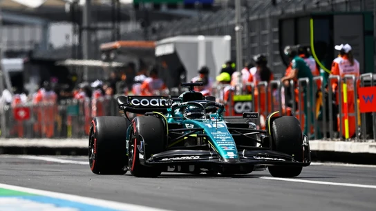 Lance Stroll, con el Aston Martin Lance Stroll, con el Aston Martin