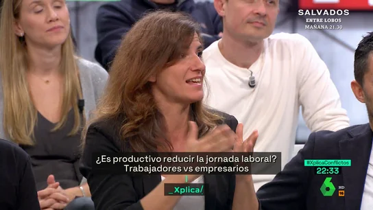 La crítica de Celia Ferrero (ATA) a la propuesta de 37,5 horas: "El problema es que se paguen más horas cuando se trabaja menos" La crítica de Celia Ferrero (ATA) a la propuesta de 37,5 horas: "El problema es que se paguen más horas cuando se trabaja menos"