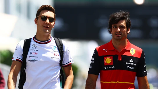 George Russell y Carlos Sainz George Russell y Carlos Sainz