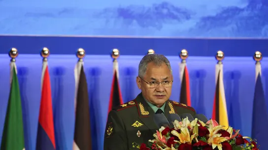 El ministro de Defensa ruso, Sergei Shoigu, en el Foro Xiangshan de Pekín (China) el 30 de octubre de 2023 El ministro de Defensa ruso, Sergei Shoigu, en el Foro Xiangshan de Pekín (China) el 30 de octubre de 2023