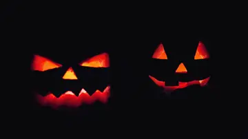 Dos calabazas terroríficas para Halloween