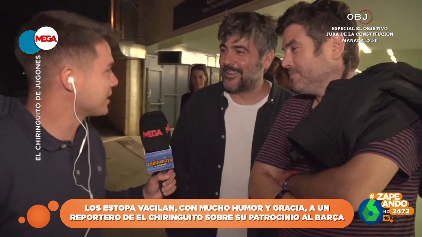 La divertida comparación de Estopa a su salida del Clásico: "Somos los Rolling Stones de Aliexpress" La divertida comparación de Estopa a su salida del Clásico: "Somos los Rolling Stones de Aliexpress"