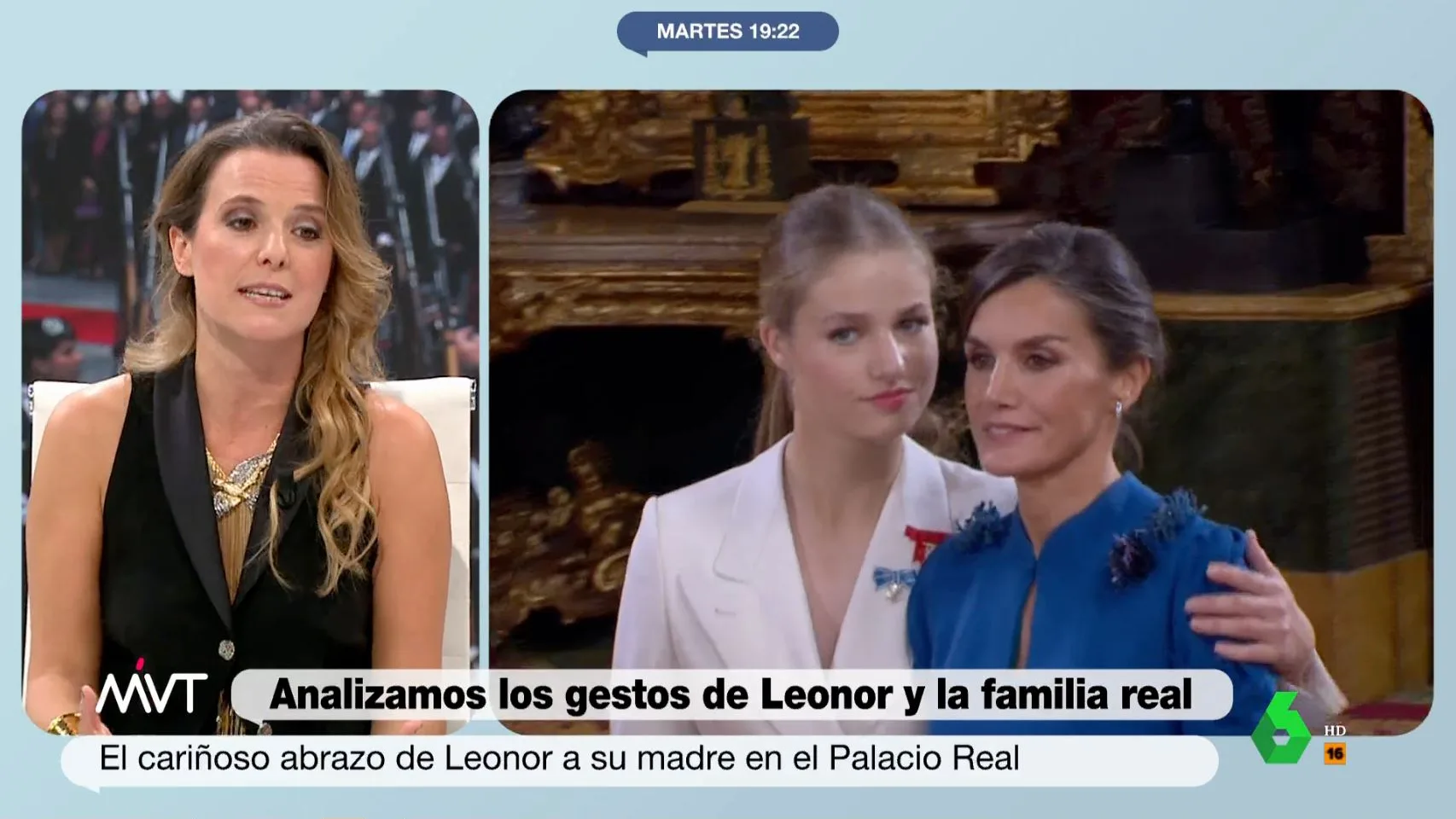 Patrycia Centeno interpreta el gesto de la princesa Leonor con la reina Letizia: "Está bien, mamá, tranquilízate"