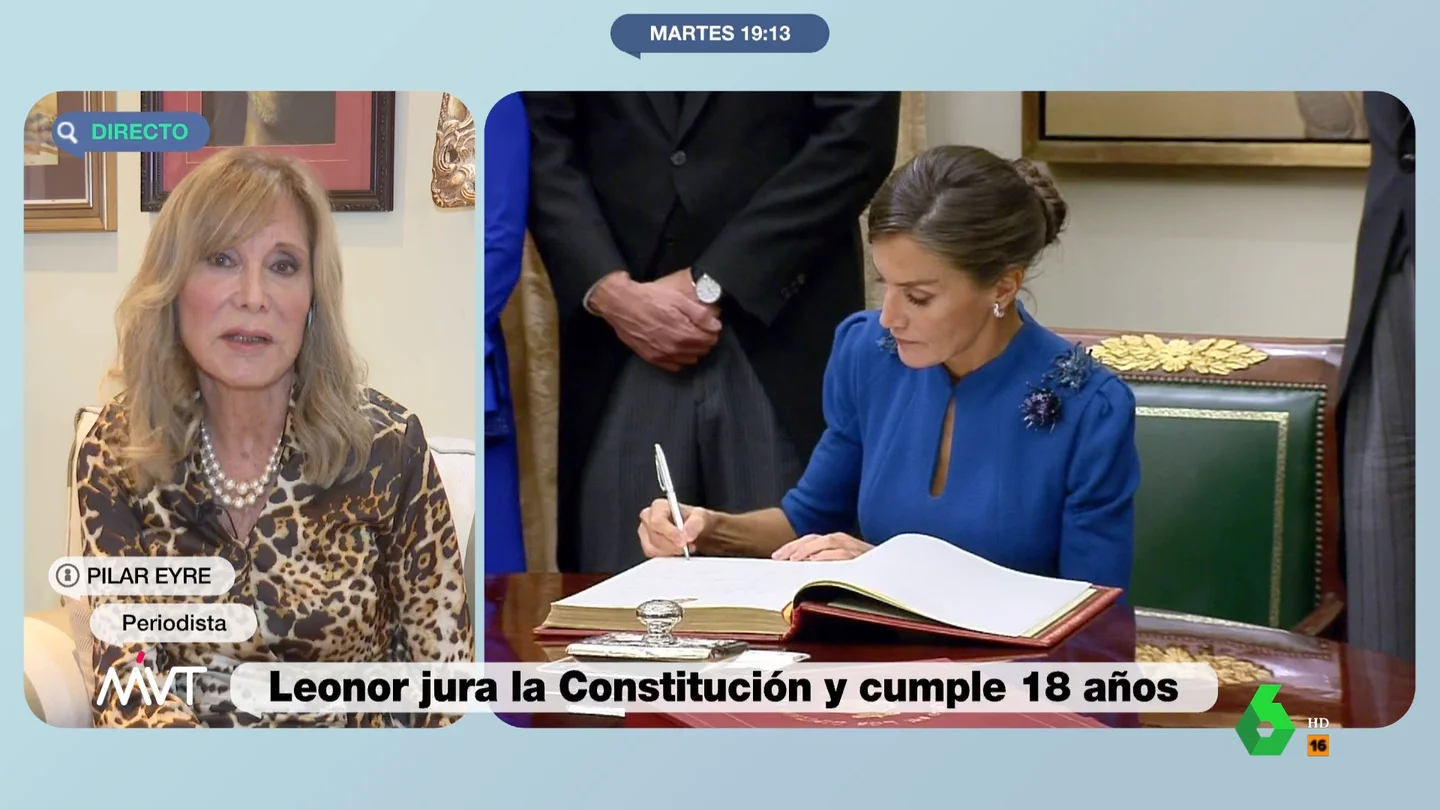 Pilar Eyre, en MVT: "El hecho de que doña Sofía no haya ido al Congreso me parece un acierto" Pilar Eyre, en MVT: "El hecho de que doña Sofía no haya ido al Congreso me parece un acierto"
