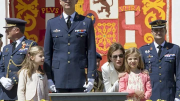 Primer acto oficial de la princesa Leonor en la base aérea de San Javier