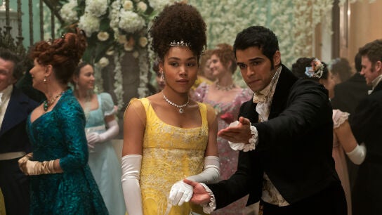 La actriz Ruby Barker caracterizada como Marina Thompson, el personaje que interpreta en la temporada 1 de 'Los Bridgerton'.