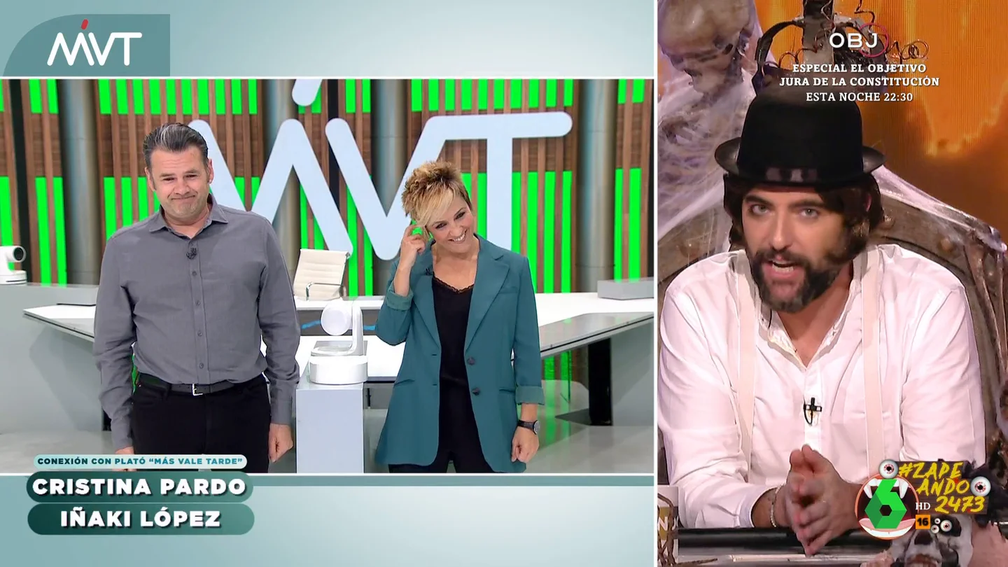 El curioso parecido que Iñaki López encuentra a Dani Mateo con su disfraz de Halloween El curioso parecido que Iñaki López encuentra a Dani Mateo con su disfraz de Halloween