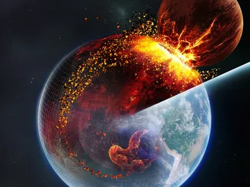 La heterogeneidad del manto terrestre podria ser un vestigio de la formacion de la Luna La heterogeneidad del manto terrestre podria ser un vestigio de la formacion de la Luna