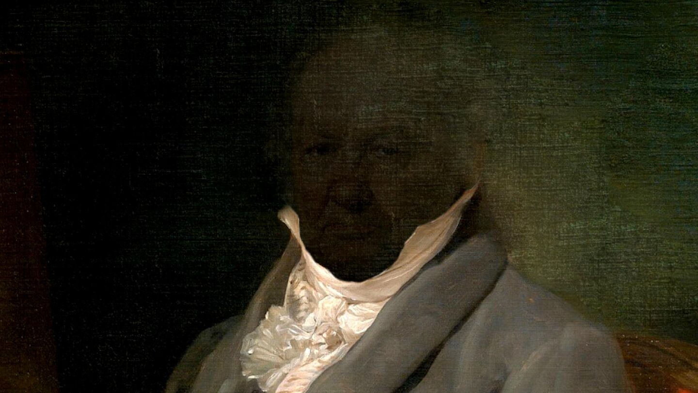 Retrato de Goya con la cabeza casi desaparecida Retrato de Goya