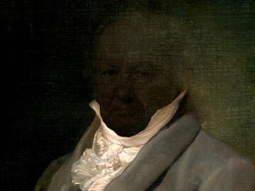 Retrato de Goya con la cabeza casi desaparecida
