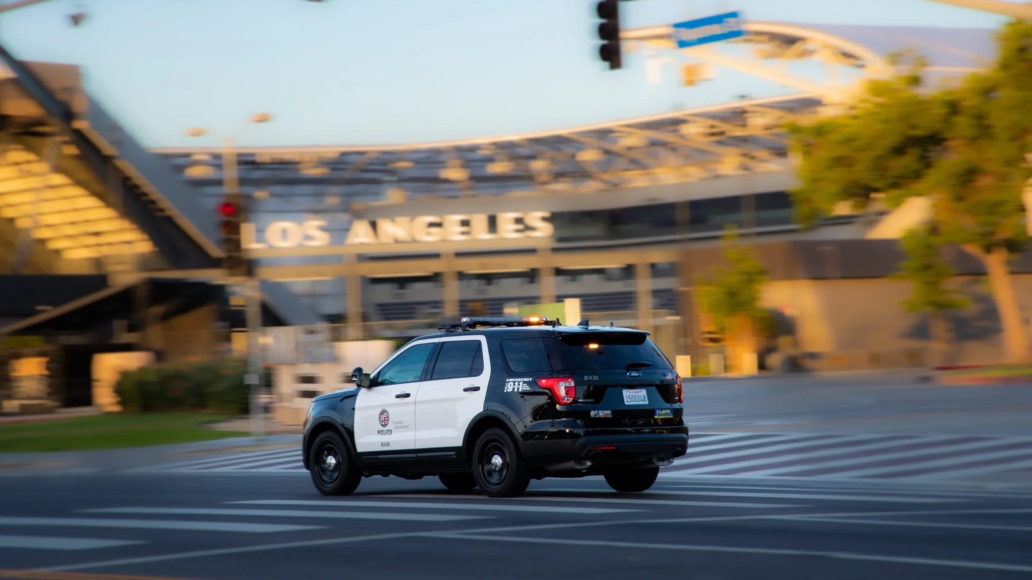 Imagen de archivo de un coche de la Policía de Los Angeles