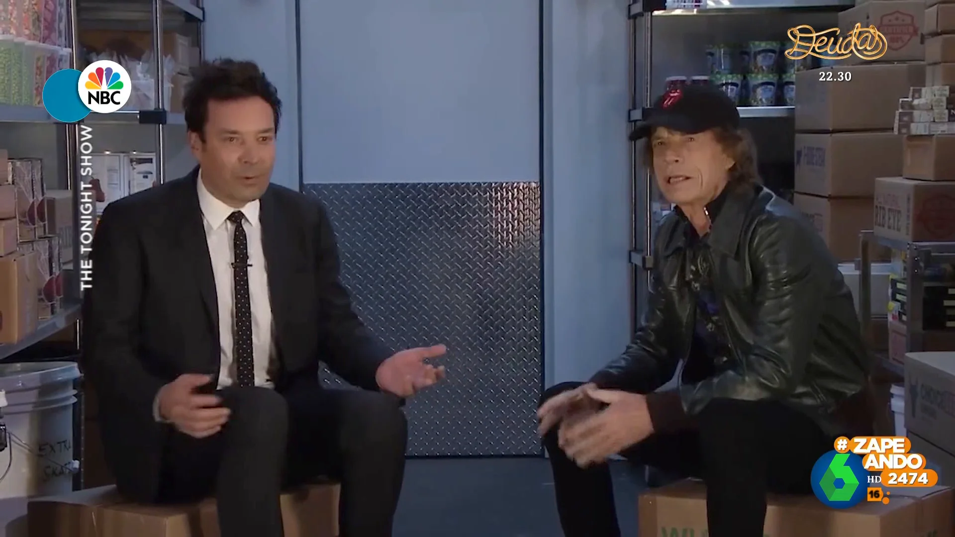 Jimmy Fallon y Mick Jagger comparten sus secretos durante su 'encierro' en una cámara frigorífica