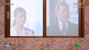 Vídeo manipulado - La princesa Leonor desempaña una ventana tras el error en el discurso de Sánchez