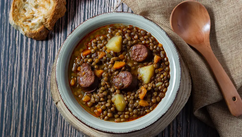 Plato de lentejas Plato de lentejas