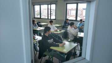 Imagen de archivo de varios alumnos de una clase de 1º Bachillerato.