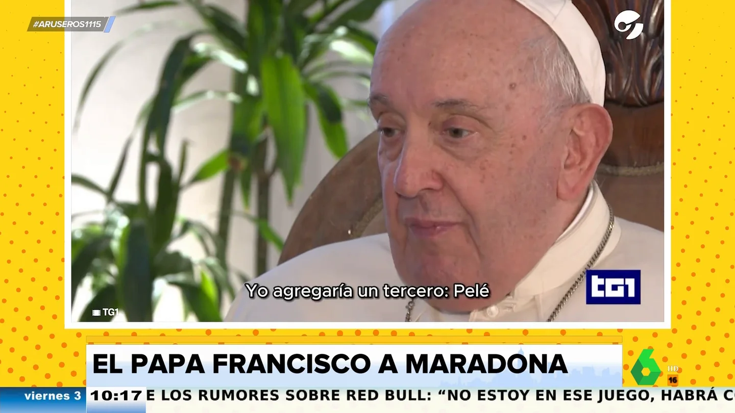 El papa Francisco, tajante contra Maradona: "Como jugador fue un grande, pero como hombre fracasó" El papa Francisco, tajante contra Maradona: "Como jugador fue un grande, pero como hombre fracasó"