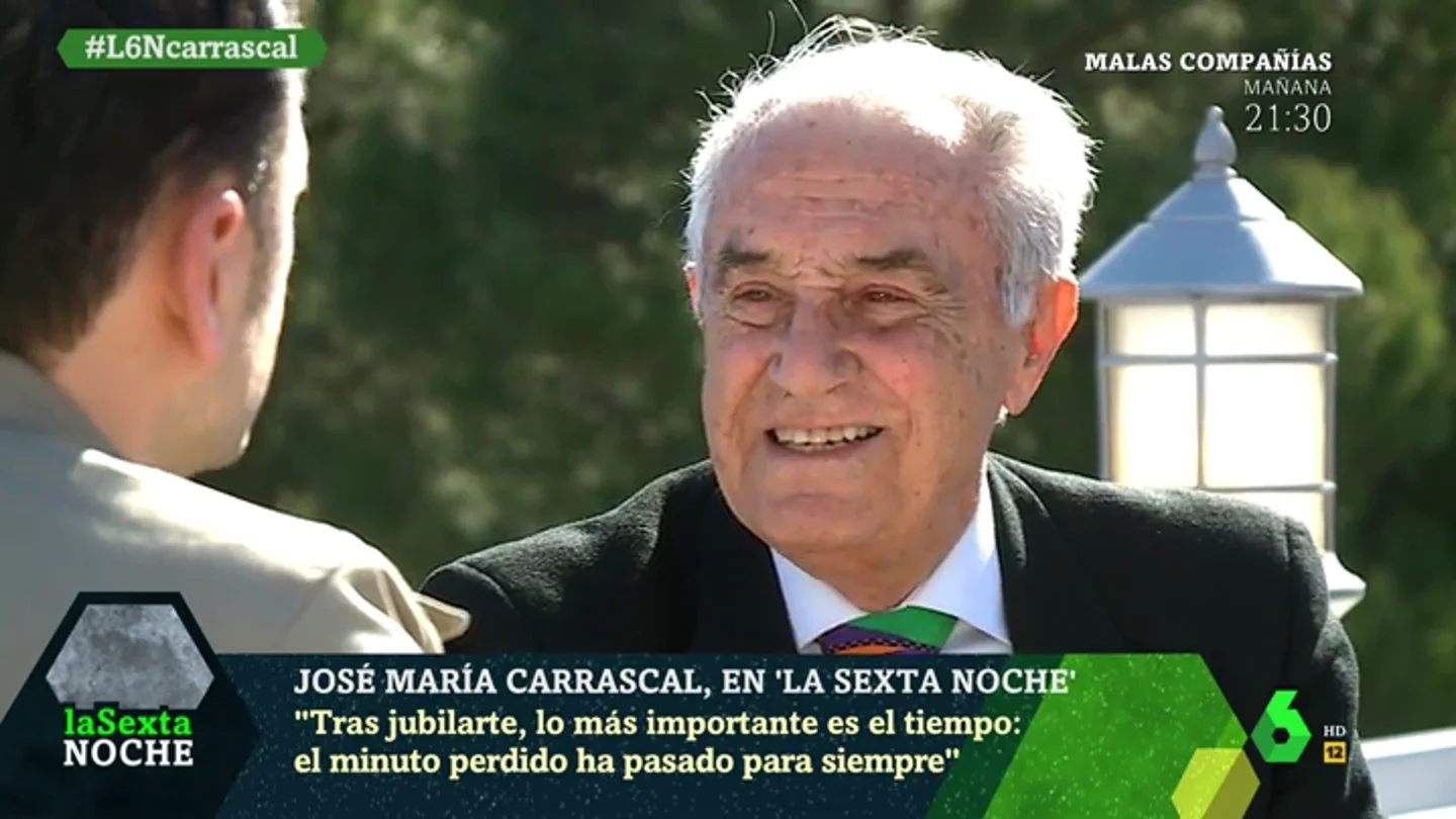 La reflexión de José María Carrascal: "A partir de la jubilación lo más importante es el tiempo" La reflexión de José María Carrascal: "A partir de la jubilación lo más importante es el tiempo"