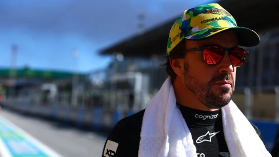 Fernando Alonso, en Interlagos Fernando Alonso, en Interlagos