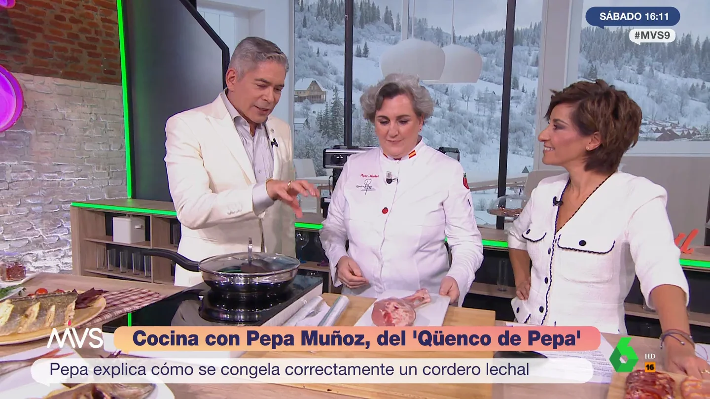La cocinera Pepa Muñoz desvela cómo ahorrar en Navidad congelando cordero lechal La cocinera Pepa Muñoz desvela cómo ahorrar en Navidad congelando cordero lechal