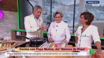  La cocinera Pepa Muñoz desvela cómo ahorrar en Navidad congelando cordero lechal