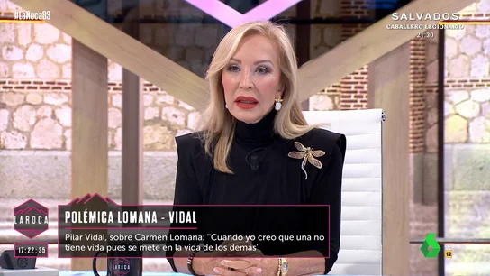 Carmen Lomana niega haber llamado gorda a Pilar Vidal Carmen Lomana niega haber llamado gorda a Pilar Vidal