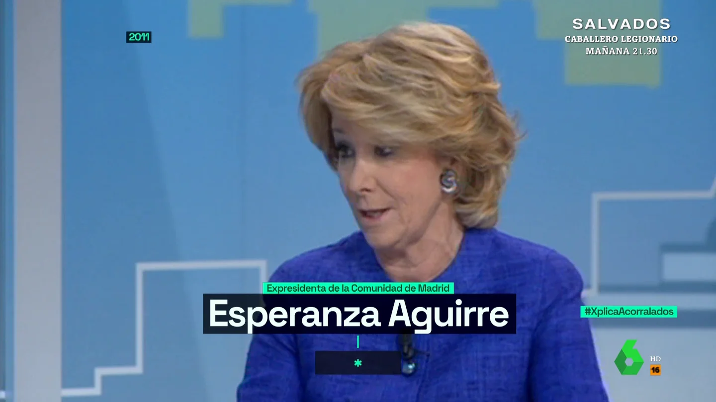 La hemeroteca de Esperanza Aguirre: así afirmaba en 2011 que había que montar "un campamento" en la calle Ferraz La hemeroteca de Esperanza Aguirre: así afirmaba en 2011 que había que montar "un campamento" en la calle Ferraz