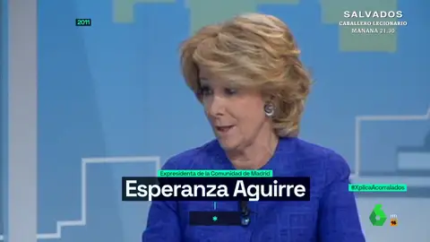 La hemeroteca de Esperanza Aguirre: así afirmaba en 2011 que había que montar "un campamento" en la calle Ferraz